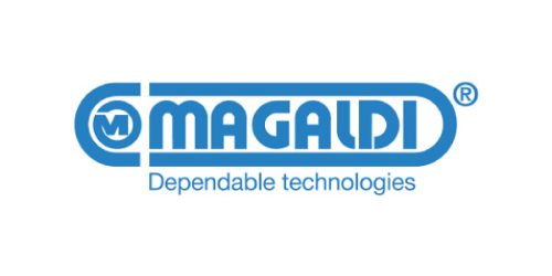 Magaldi_Logo Tapetes metálicos para transporte e arrefecimento